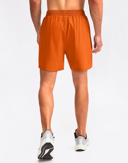 Foto 3 | Pantalones Cortos Para Correr Pudolla Para Hombre, Entrenamiento Atlético, Color Naranja - Venta Internacional.