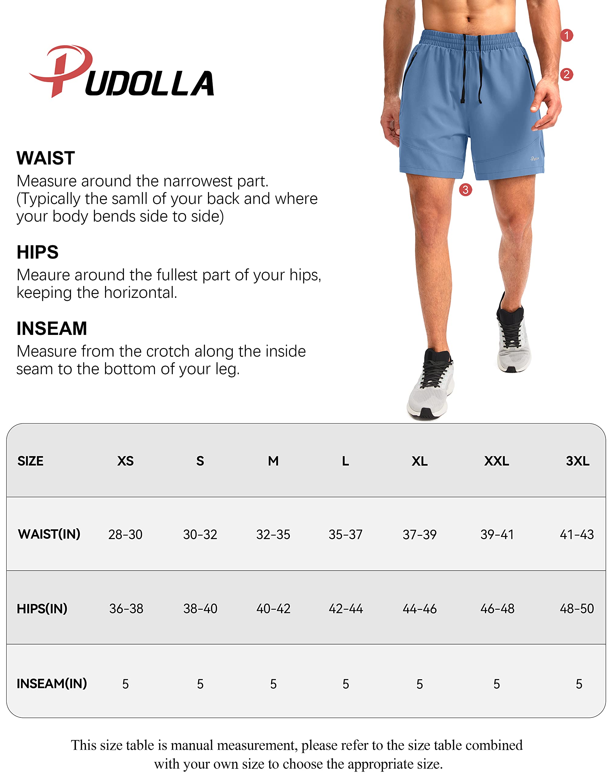 Foto 8 pulgar | Pantalones Cortos Para Correr Pudolla Para Hombre, Entrenamiento Atlético, Color Naranja - Venta Internacional.