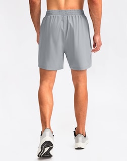 Foto 3 | Short para Correr Pudolla para Hombre Gris Claro - Venta Internacional