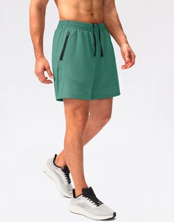 Foto 2 | Short para Correr Pudolla Verde para Hombre - Venta Internacional
