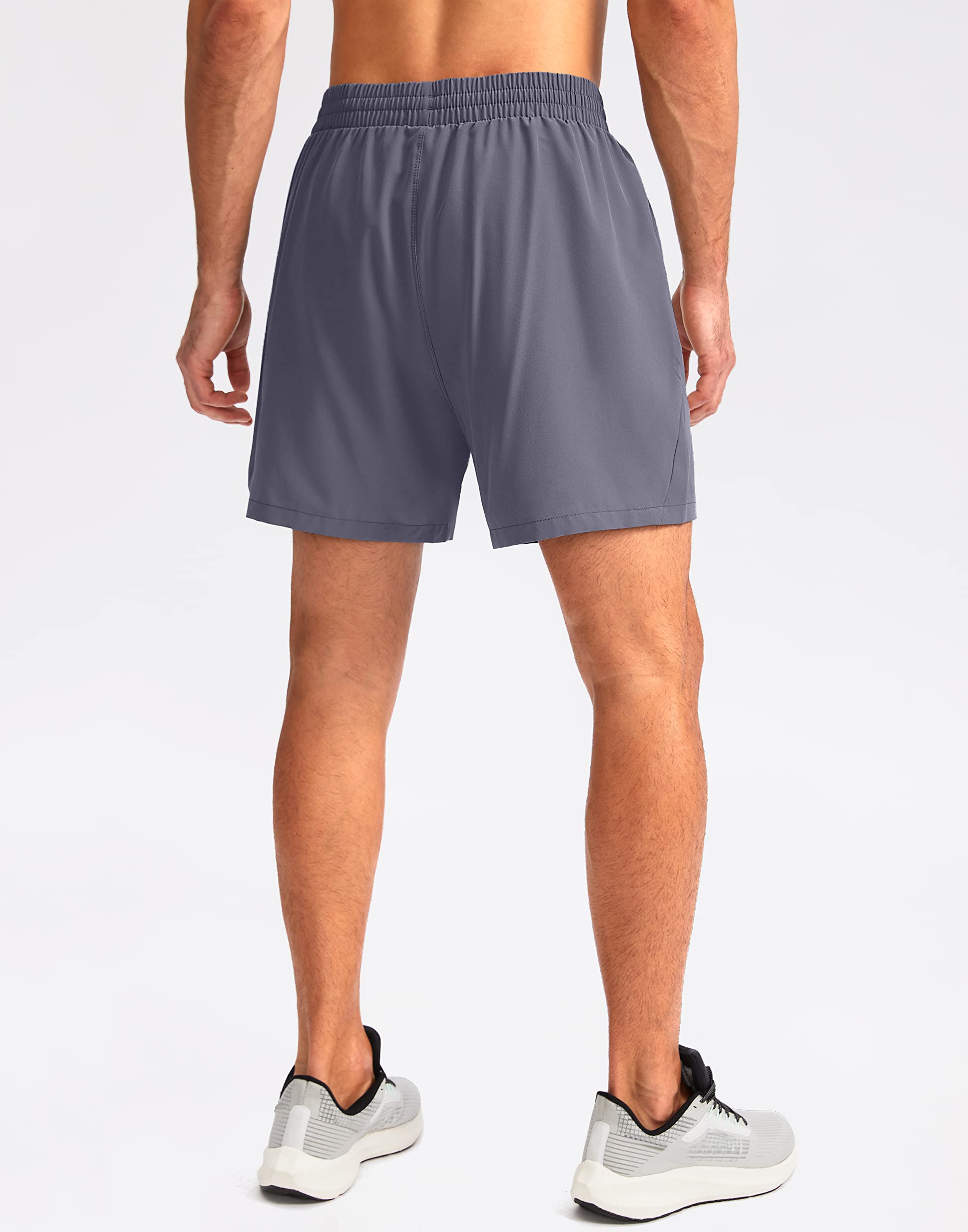 Foto 3 | Pantalones Cortos Para Correr Pudolla Para Hombre, Entrenamiento, Atlético, Color Gris, Talla Xs - Venta Internacional.