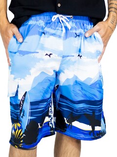 Foto 1 | Short Playa Y Alberca Hombre Estampado Sh-063 D4 Traje Baño Con Forro