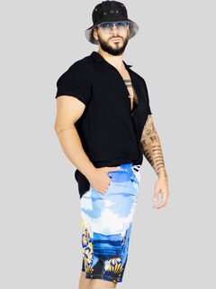 Foto 4 | Short Playa Y Alberca Hombre Estampado Sh-063 D4 Traje Baño Con Forro