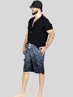 Foto 4 | Short Playa Y Alberca Hombre Estampado Sh-063 D6 Traje Baño Con Forro