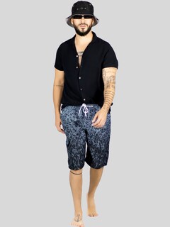 Foto 2 | Short Playa Y Alberca Hombre Estampado Sh-063 D6 Traje Baño Con Forro