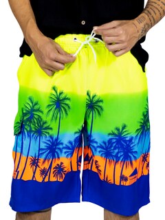 Foto 1 | Short Playa Y Alberca Hombre Estampado Sh-063 D5 Traje Baño Con Forro