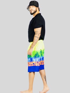Foto 4 | Short Playa Y Alberca Hombre Estampado Sh-063 D5 Traje Baño Con Forro