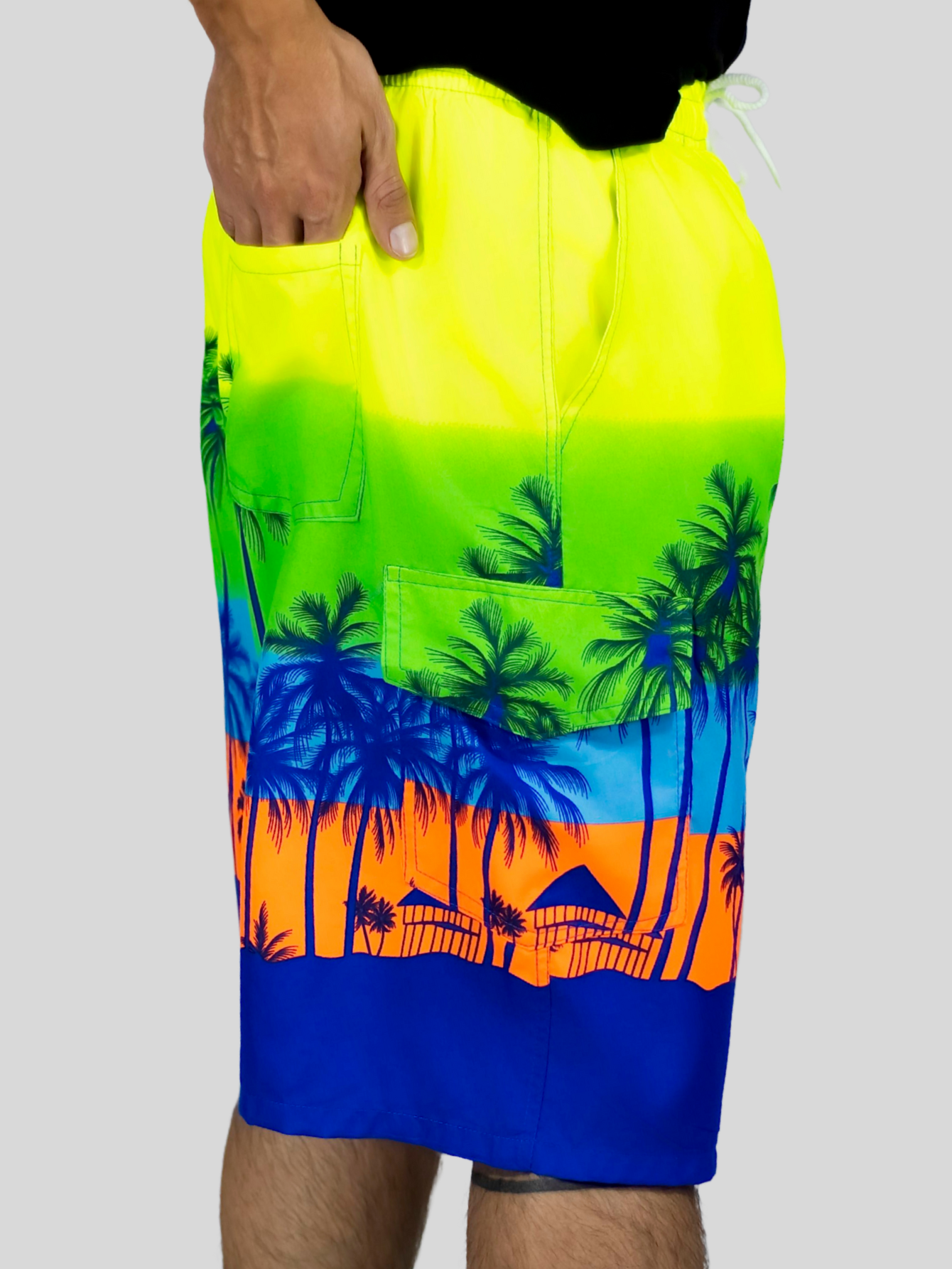 Foto 6 | Short Playa Y Alberca Hombre Estampado Sh-063 D5 Traje Baño Con Forro