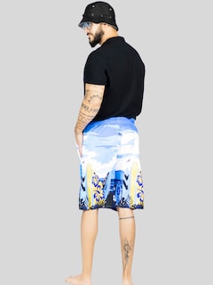 Foto 3 | Short Playa Y Alberca Hombre Estampado Sh-063 D4 Traje Baño Con Forro