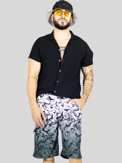 Foto 7 | Short Playa Y Alberca Hombre Estampado Sh-063 D3 Traje Baño Con Forro