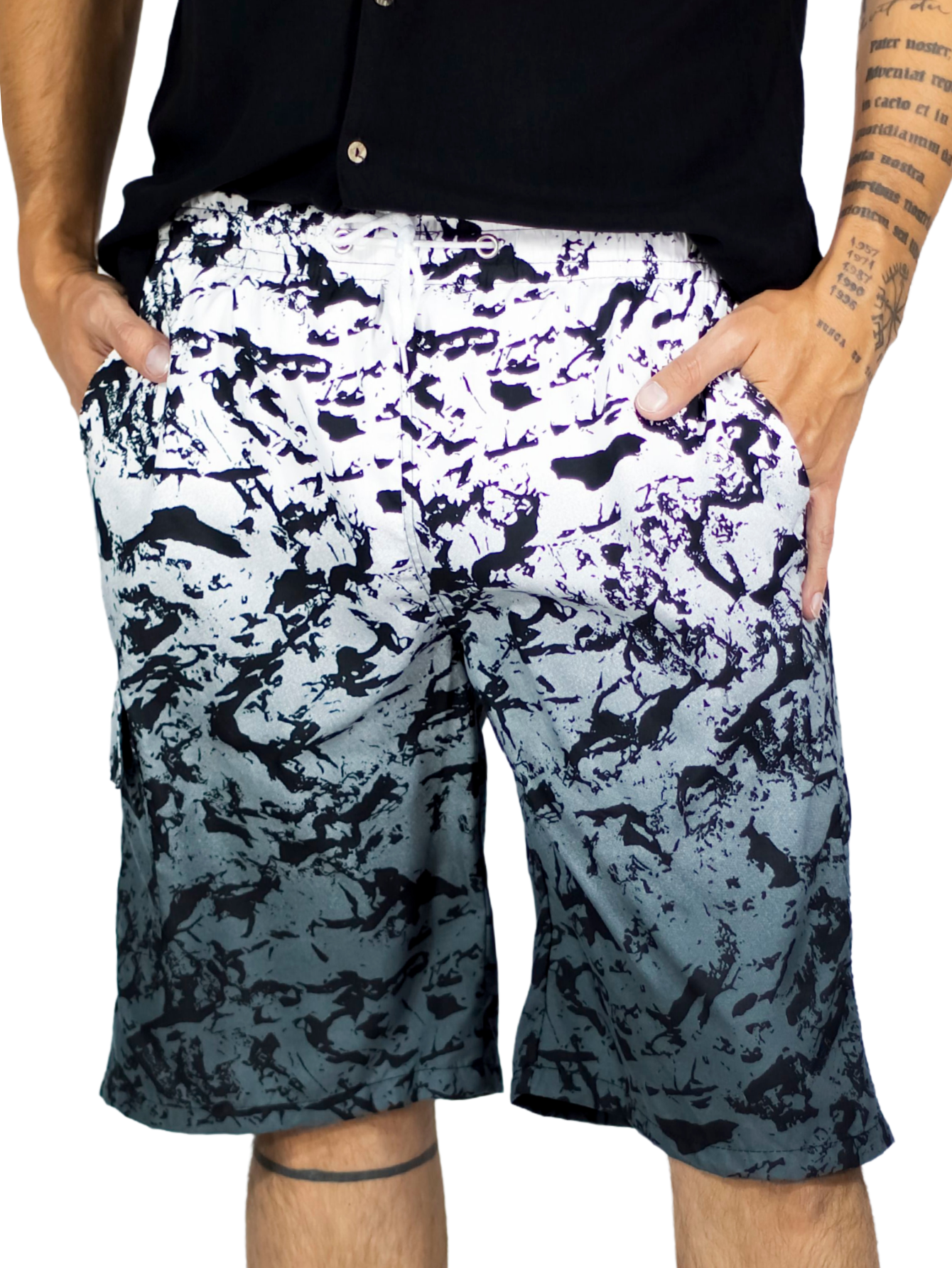 Foto 2 pulgar | Short Playa Y Alberca Hombre Estampado Sh-063 D3 Traje Baño Con Forro