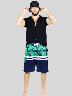 Foto 2 | Short Playa Y Alberca Hombre Estampado Sh-063 D2 Traje Baño Con Forro