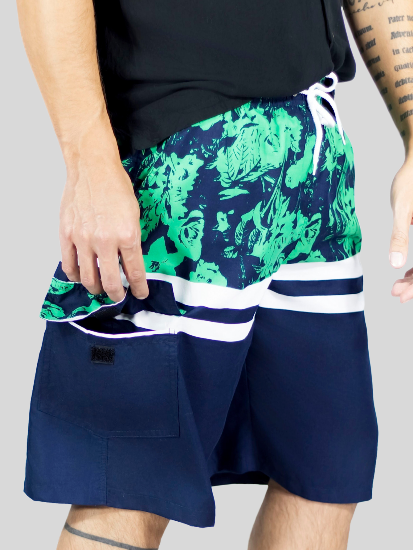 Foto 6 | Short Playa Y Alberca Hombre Estampado Sh-063 D2 Traje Baño Con Forro