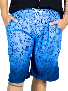 Foto 1 | Short Playa Y Alberca Hombre Estampado Sh-063 D9 Traje Baño Con Forro