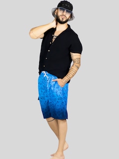 Foto 4 | Short Playa Y Alberca Hombre Estampado Sh-063 D9 Traje Baño Con Forro