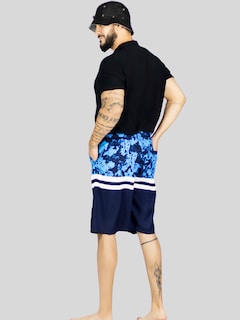 Foto 3 | Short Playa Y Alberca Hombre Estampado Sh-063 D1 Traje Baño Con Forro