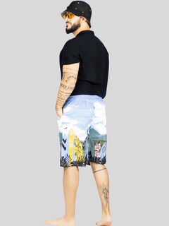 Foto 3 | Short Playa Y Alberca Hombre Estampado Sh-063 D8 Traje Baño Con Forro