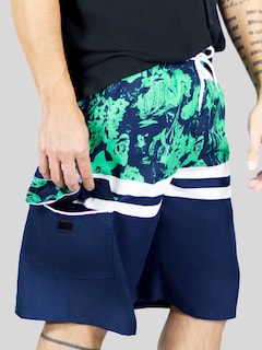 Foto 6 | Short Playa Y Alberca Hombre Estampado Sh-063 D2 Traje Baño Con Forro