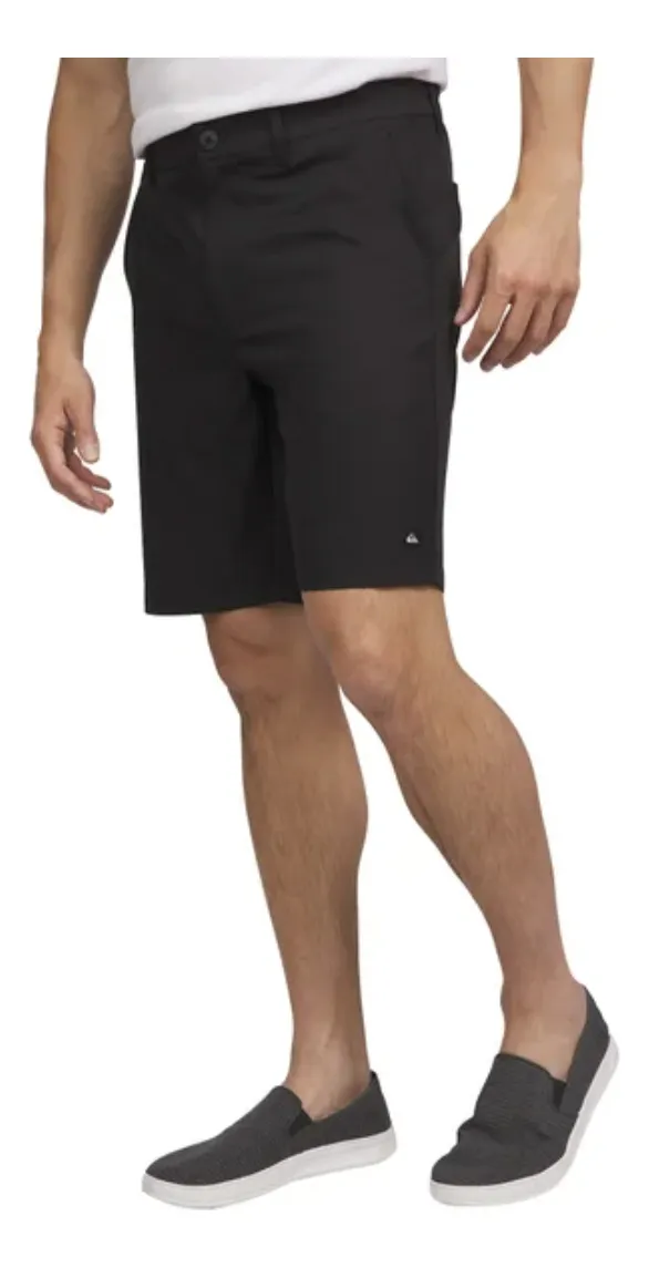 Foto 6 | Quiksilver Short Híbrido Para Hombre, Deportivo Y Casual, En Color Negro, Surf Y Skate