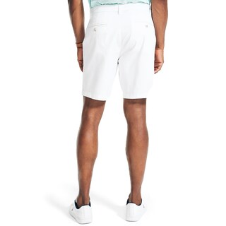 Foto 2 | Pantalones Cortos Nautica Classic Fit, Parte Delantera Plana, Elástico, Chino Blanco - Venta Internacional.