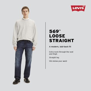 Foto 2 | Pantalones Cortos Levi's 469 De Mezclilla Holgada Y Recta Para Hombre, Talla 36 - Venta Internacional.