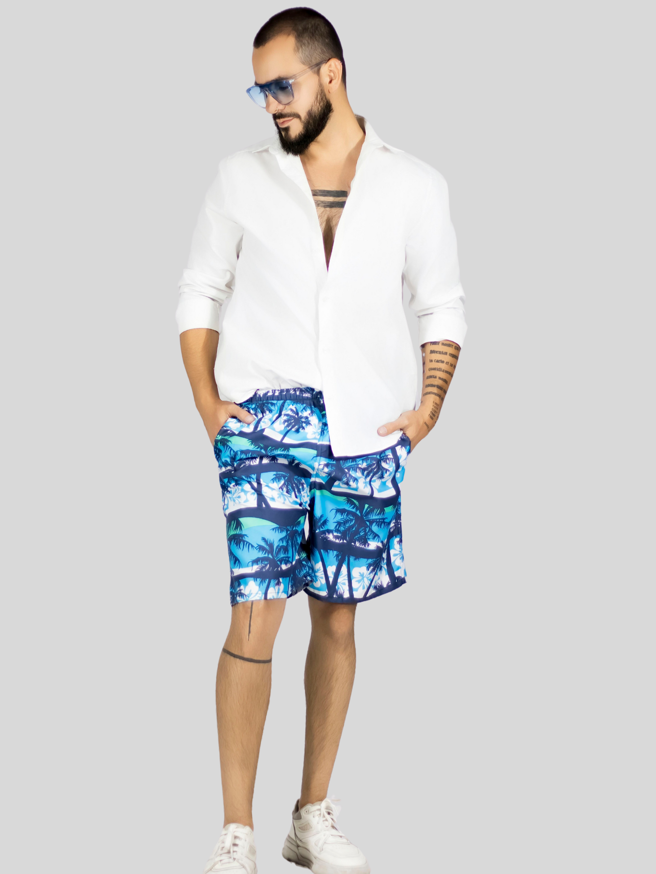 Foto 5 pulgar | Short Hombre Traje De Baño O Casual Sh-059 D5 Cintura Ajustable Y Bolsas