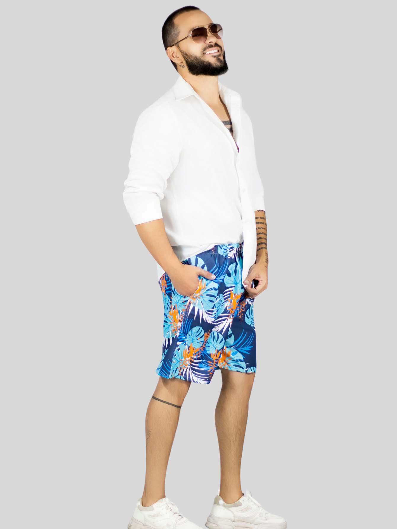 Foto 5 pulgar | Short Hombre Traje De Baño O Casual Sh-059 D8 Cintura Ajustable Y Bolsas