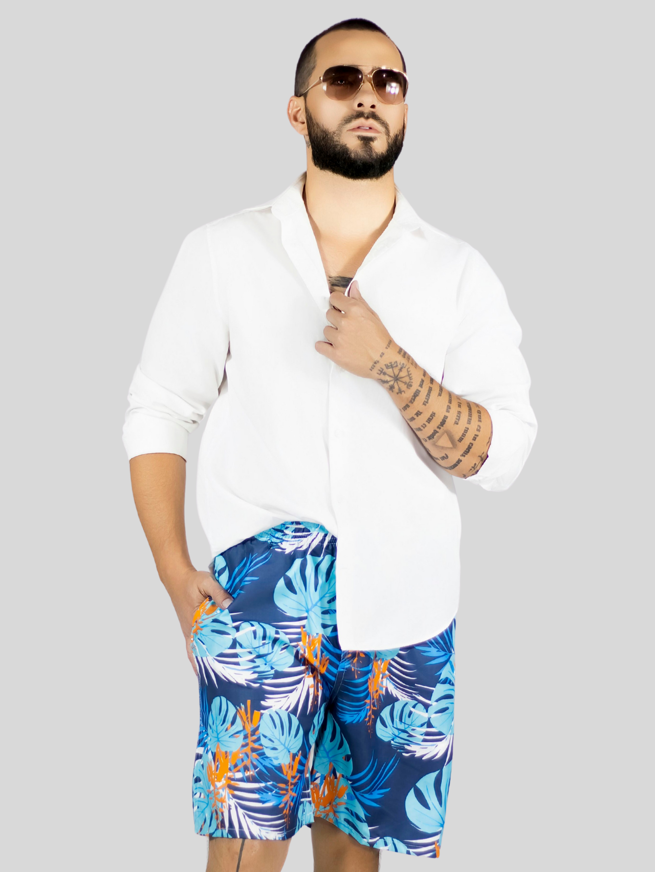 Foto 7 pulgar | Short Hombre Traje De Baño O Casual Sh-059 D8 Cintura Ajustable Y Bolsas
