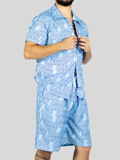 Foto 6 | Conjunto Hombre Verano Camisa Y Short A Juego Conj-076 Diseño 15 Alberca Playa Y Calor