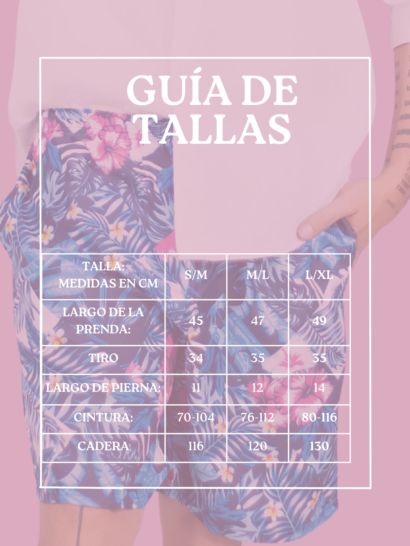 Foto 9 pulgar | Short Hombre Traje De Baño O Casual Sh-059 D6 Cintura Ajustable Y Bolsas