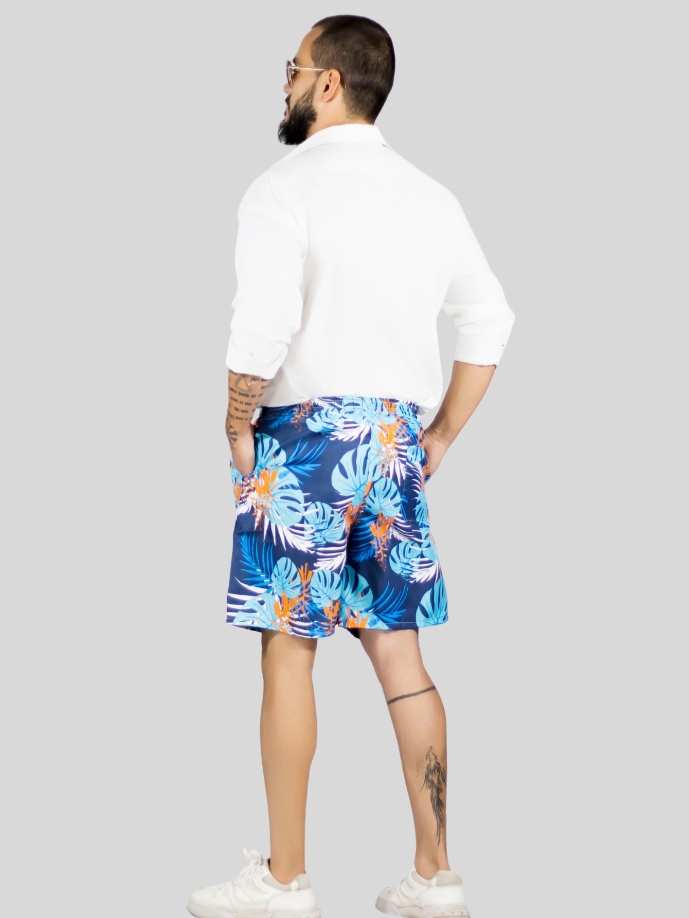 Foto 4 pulgar | Short Hombre Traje De Baño O Casual Sh-059 D8 Cintura Ajustable Y Bolsas