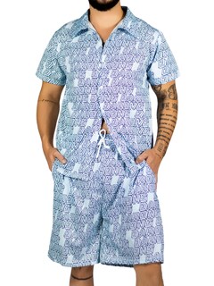 Foto 1 | Conjunto Hombre Verano Camisa Y Short A Juego Conj-076 Diseño 6 Alberca Playa Y Calor