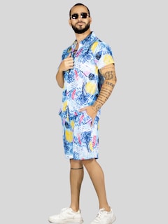 Foto 4 | Conjunto Hombre Verano Camisa Y Short A Juego Conj-076 Diseño 12 Alberca Playa Y Calor