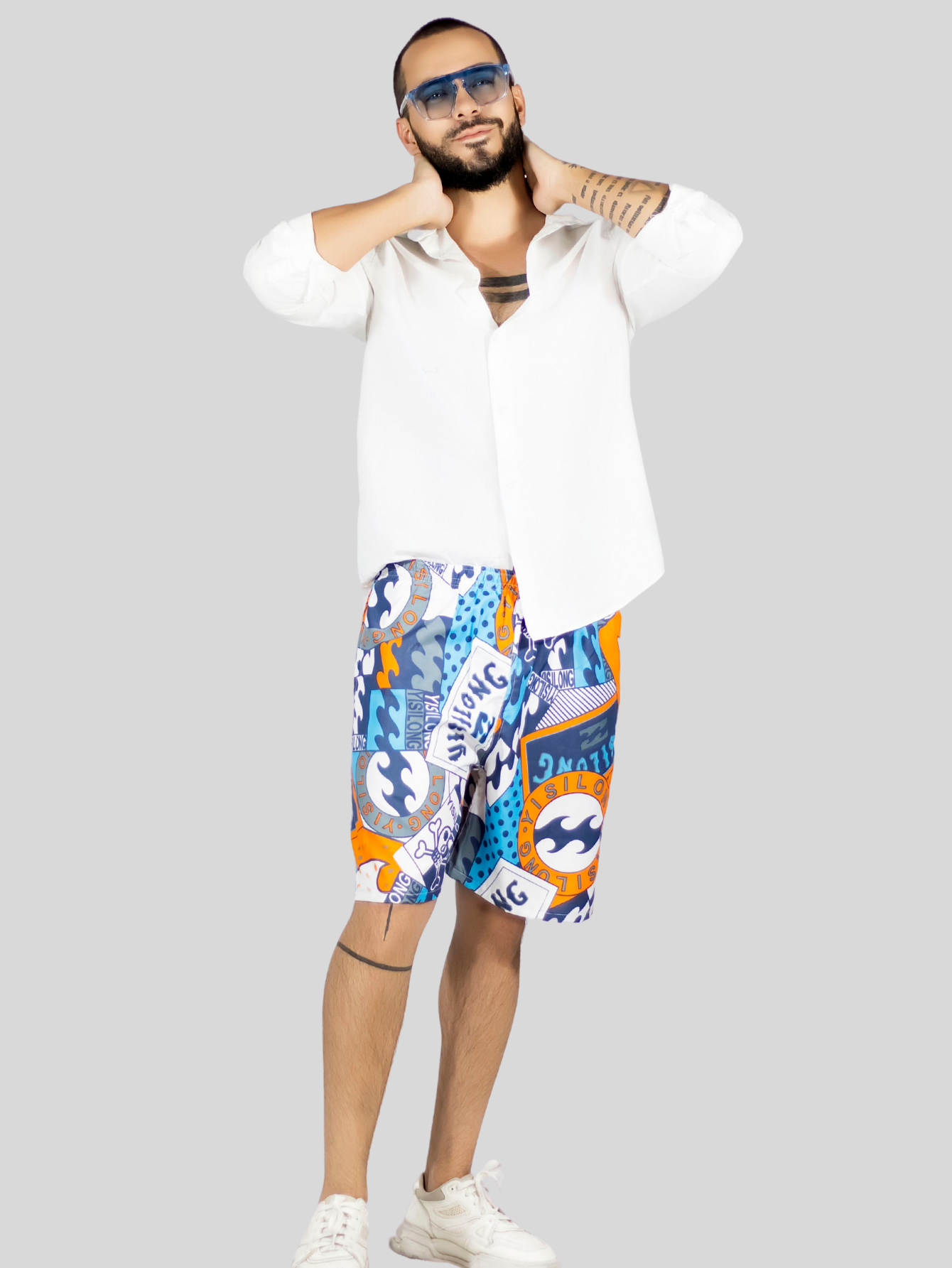 Foto 2 | Short Hombre Traje De Baño O Casual Sh-059 D10 Cintura Ajustable Y Bolsas