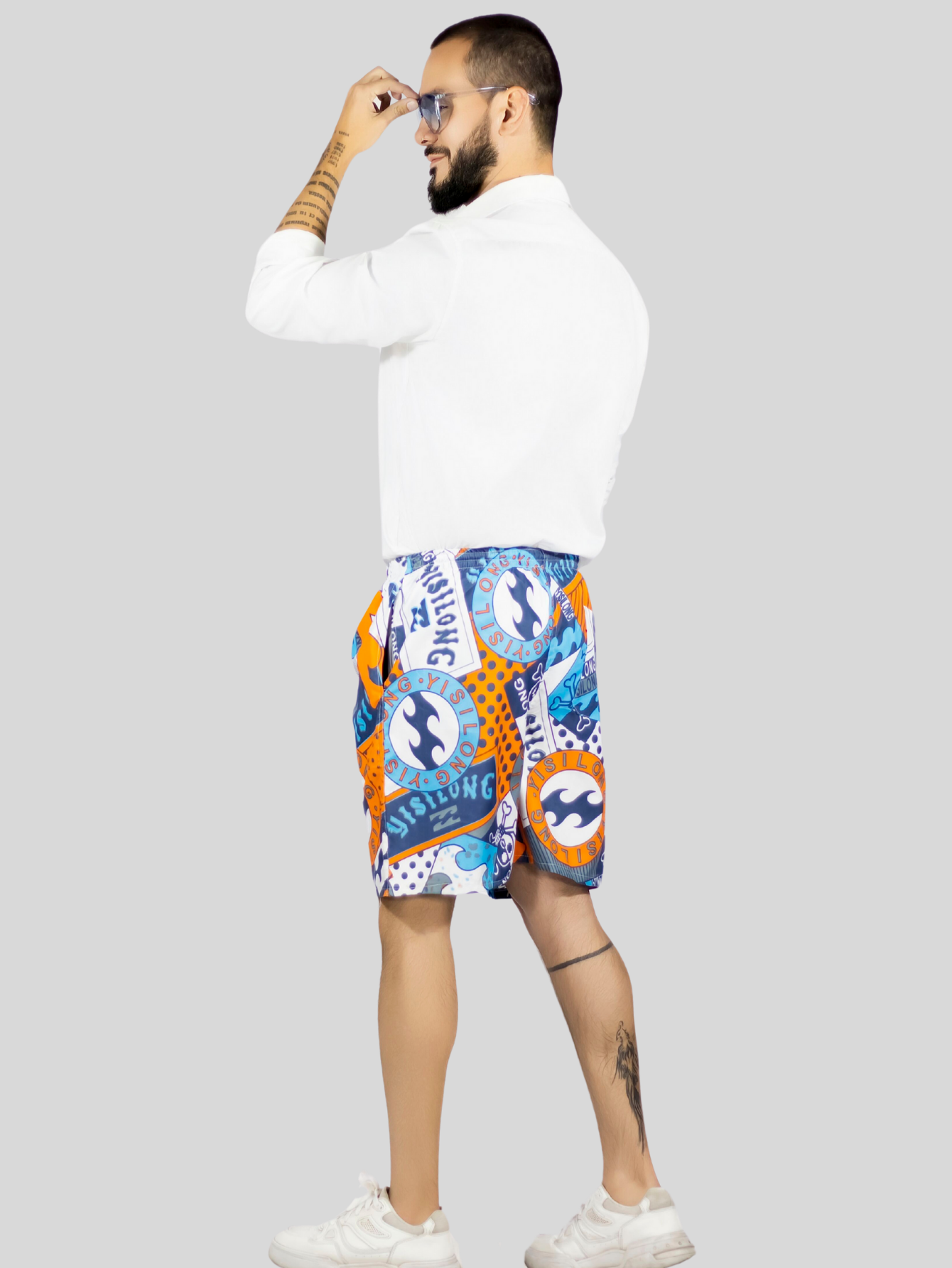 Foto 3 | Short Hombre Traje De Baño O Casual Sh-059 D10 Cintura Ajustable Y Bolsas