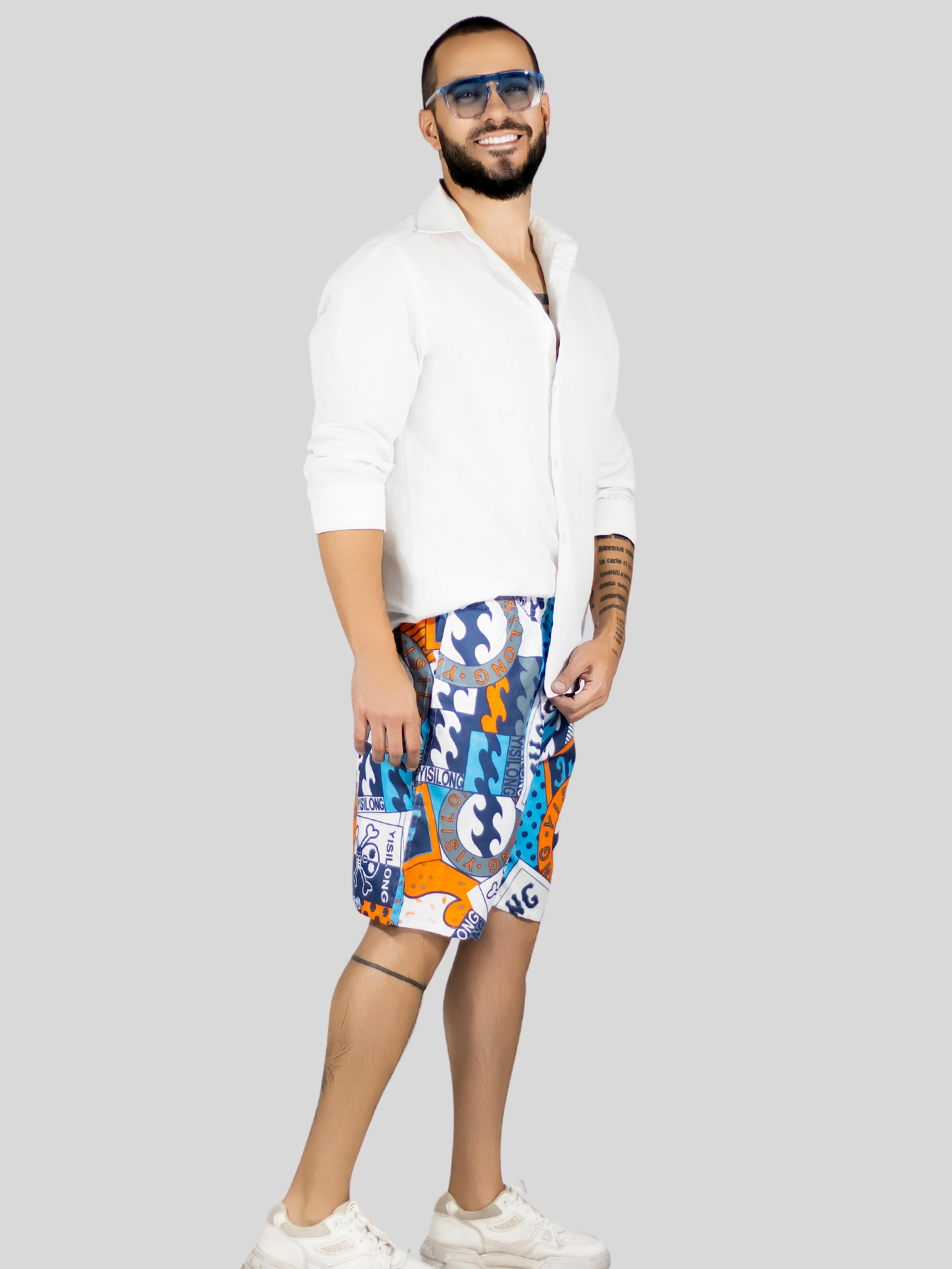 Foto 4 | Short Hombre Traje De Baño O Casual Sh-059 D10 Cintura Ajustable Y Bolsas