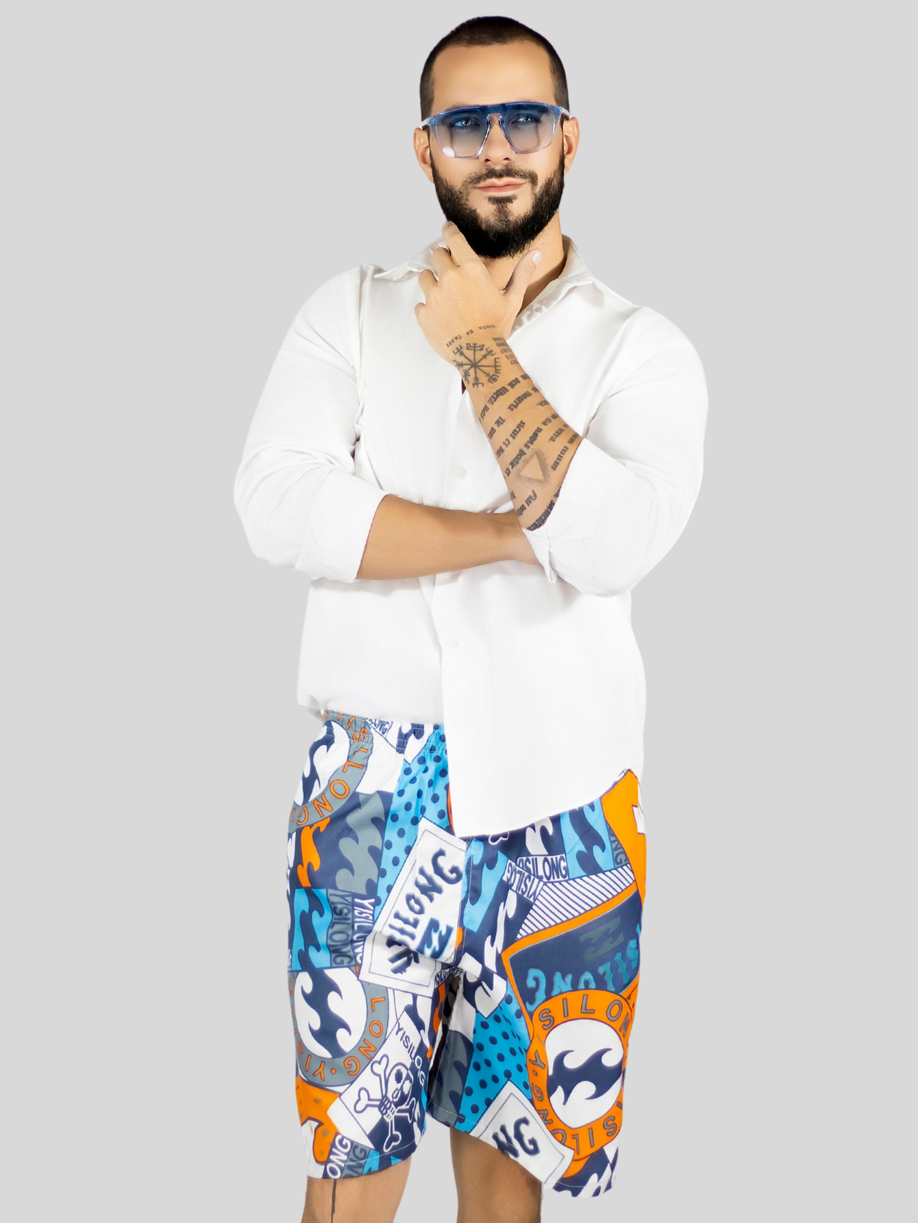 Foto 6 | Short Hombre Traje De Baño O Casual Sh-059 D10 Cintura Ajustable Y Bolsas