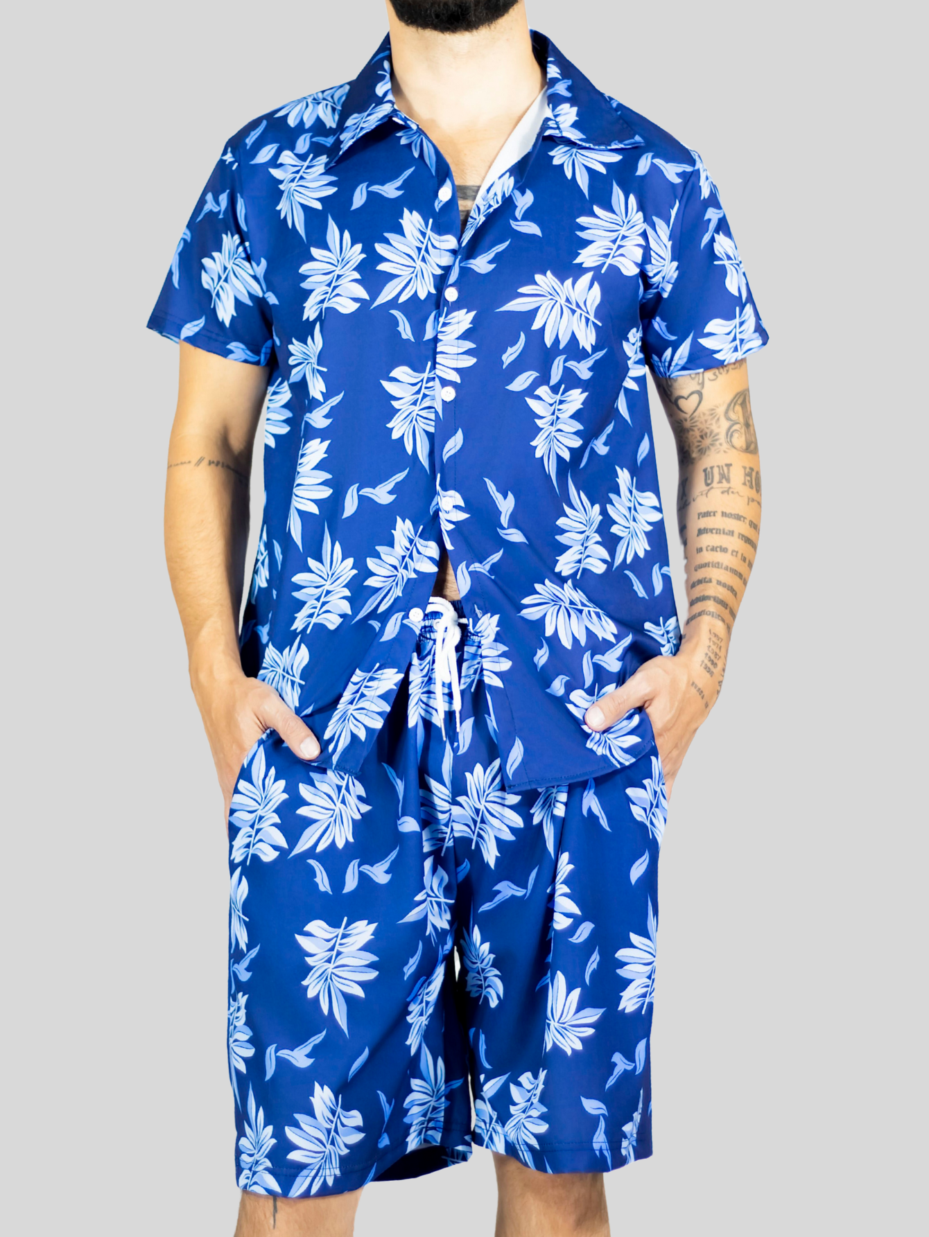 Foto 7 pulgar | Conjunto Hombre Verano Camisa Y Short A Juego Conj-076 Diseño 4 Alberca Playa Y Calor