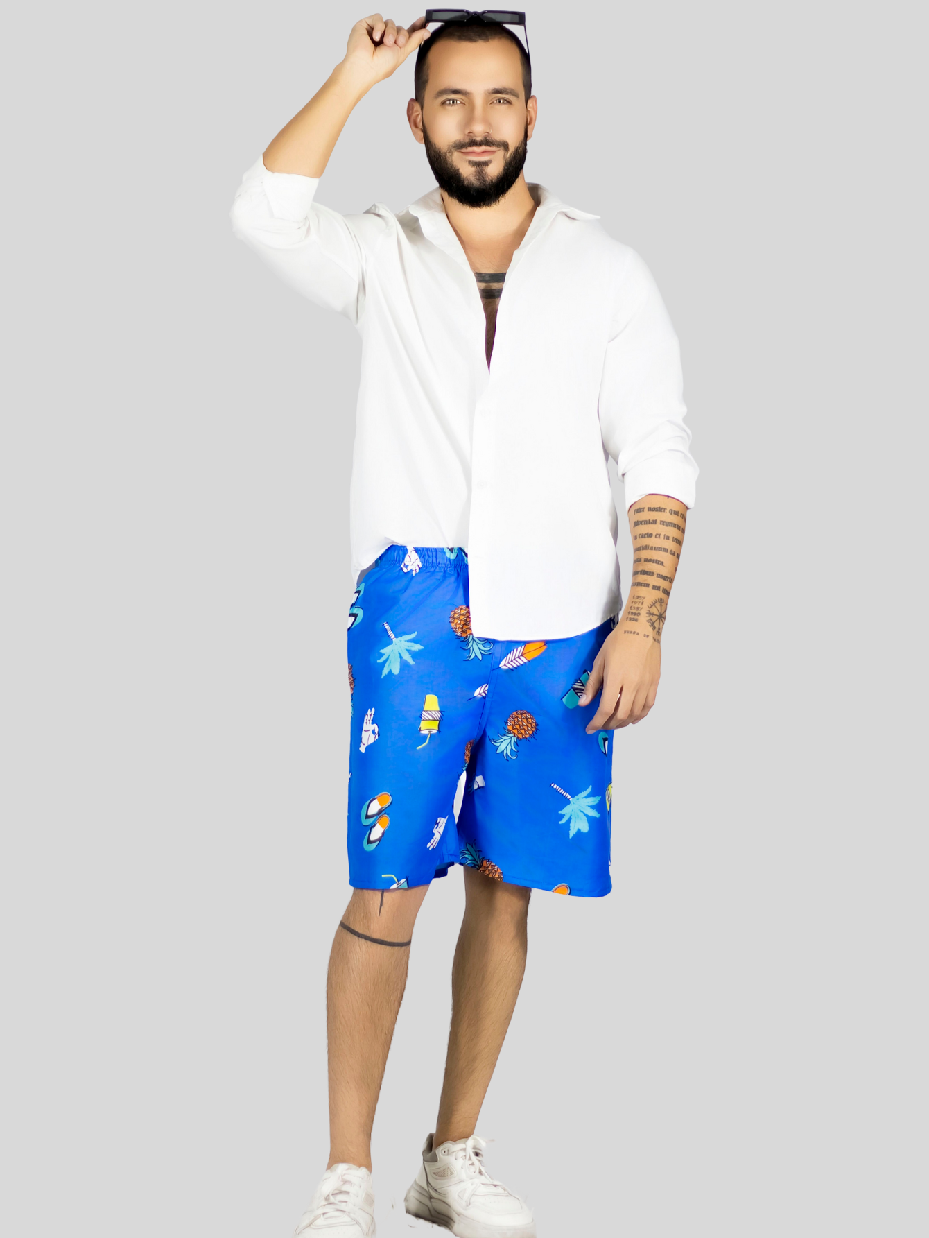 Foto 3 pulgar | Short Hombre Traje De Baño O Casual Sh-059 D4 Cintura Ajustable Y Bolsas