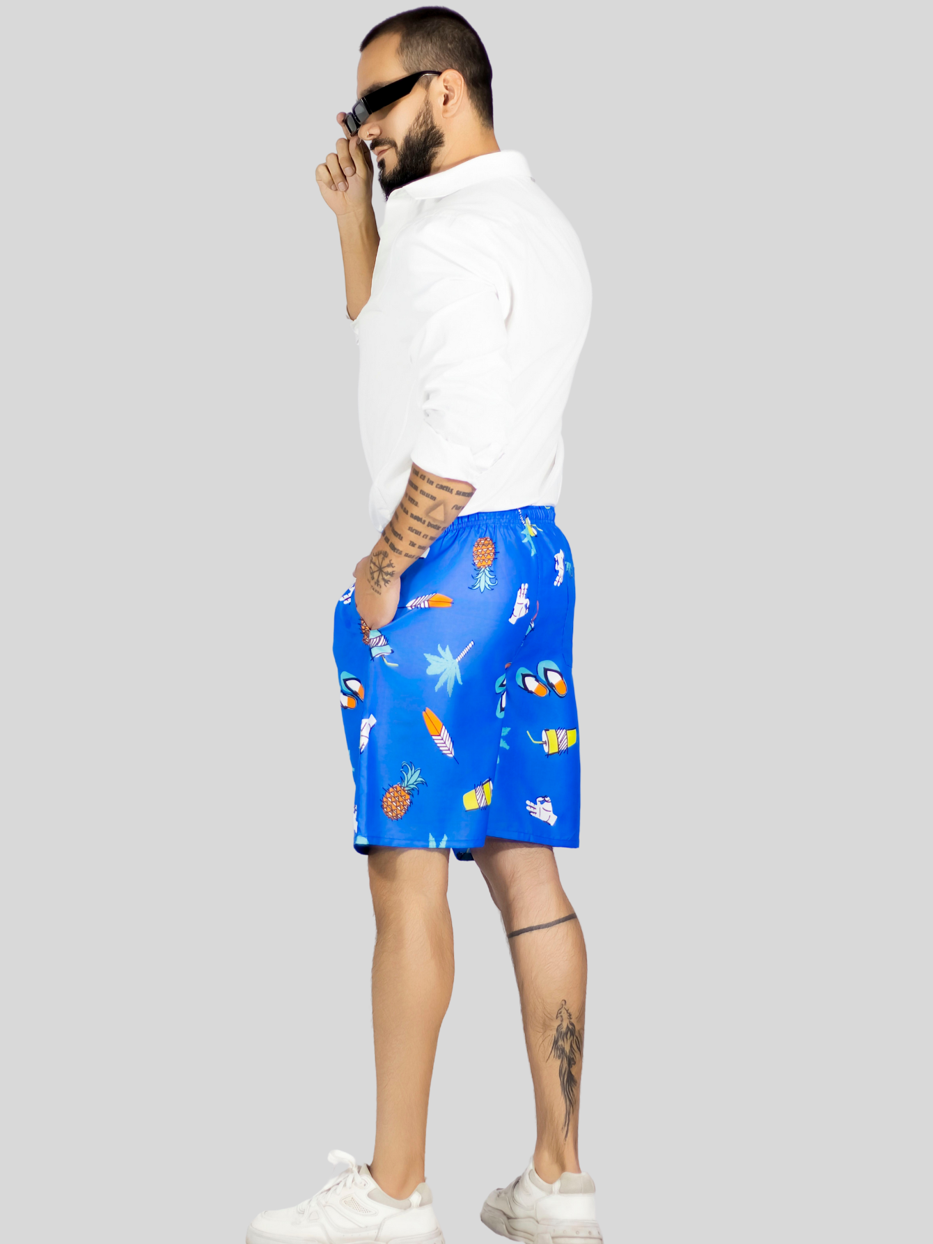 Foto 4 pulgar | Short Hombre Traje De Baño O Casual Sh-059 D4 Cintura Ajustable Y Bolsas