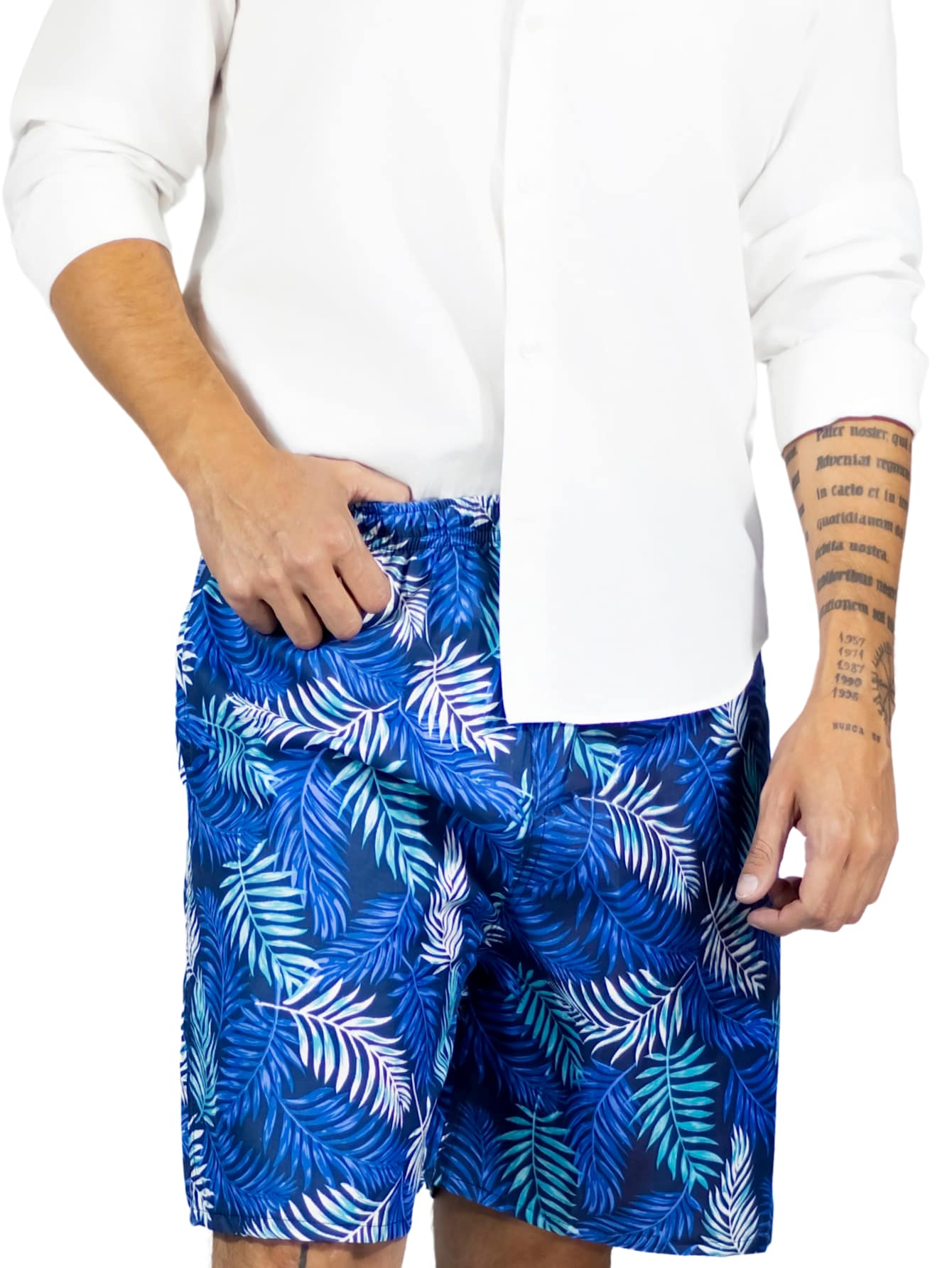 Short Hombre Traje De Baño O Casual Sh-059 D9 Cintura Ajustable Y Bolsas $229