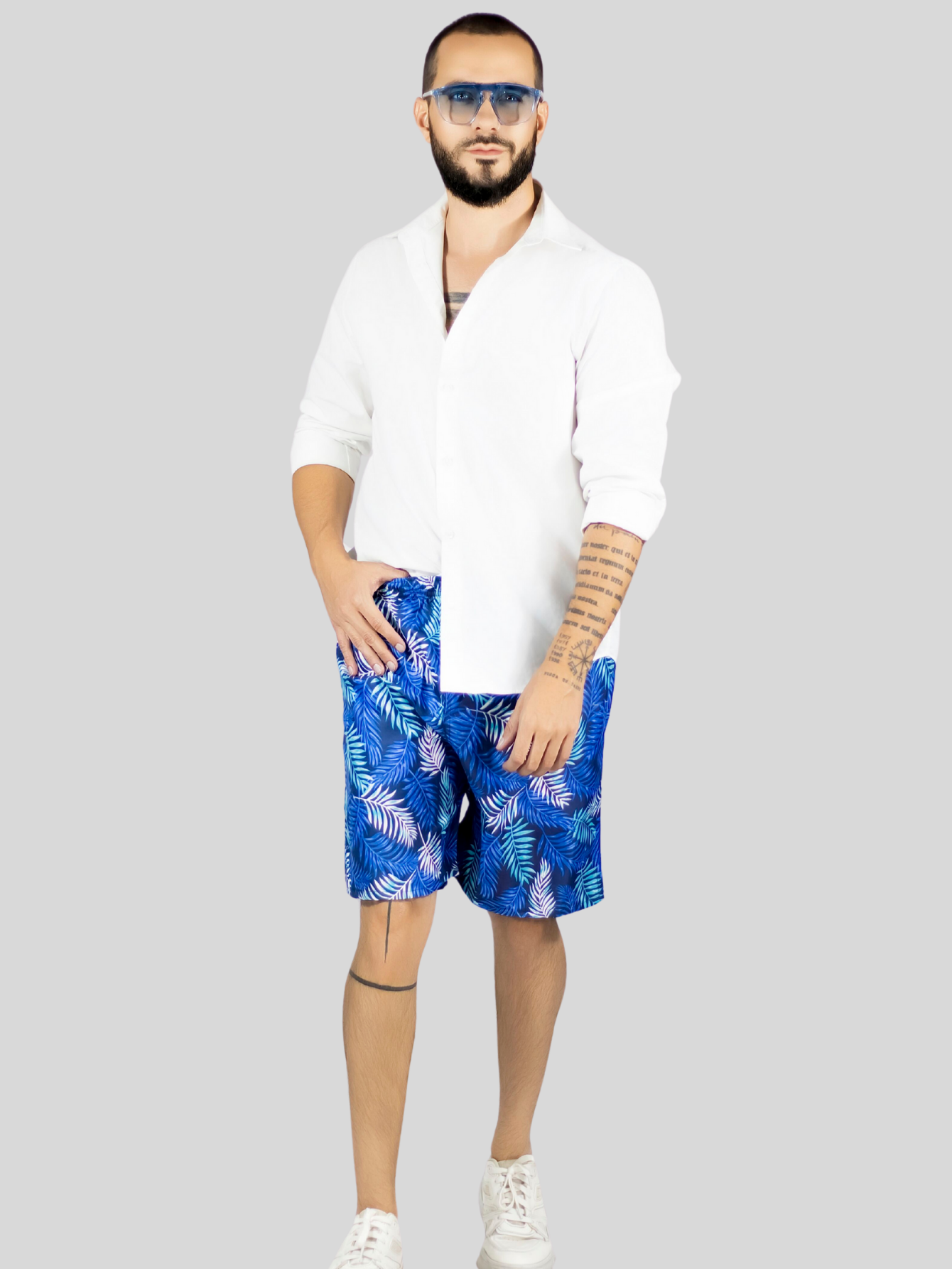 Foto 3 pulgar | Short Hombre Traje De Baño O Casual Sh-059 D9 Cintura Ajustable Y Bolsas