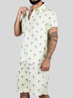 Foto 7 | Conjunto Hombre Verano Camisa Y Short A Juego Conj-076 Diseño 8 Alberca Playa Y Calor