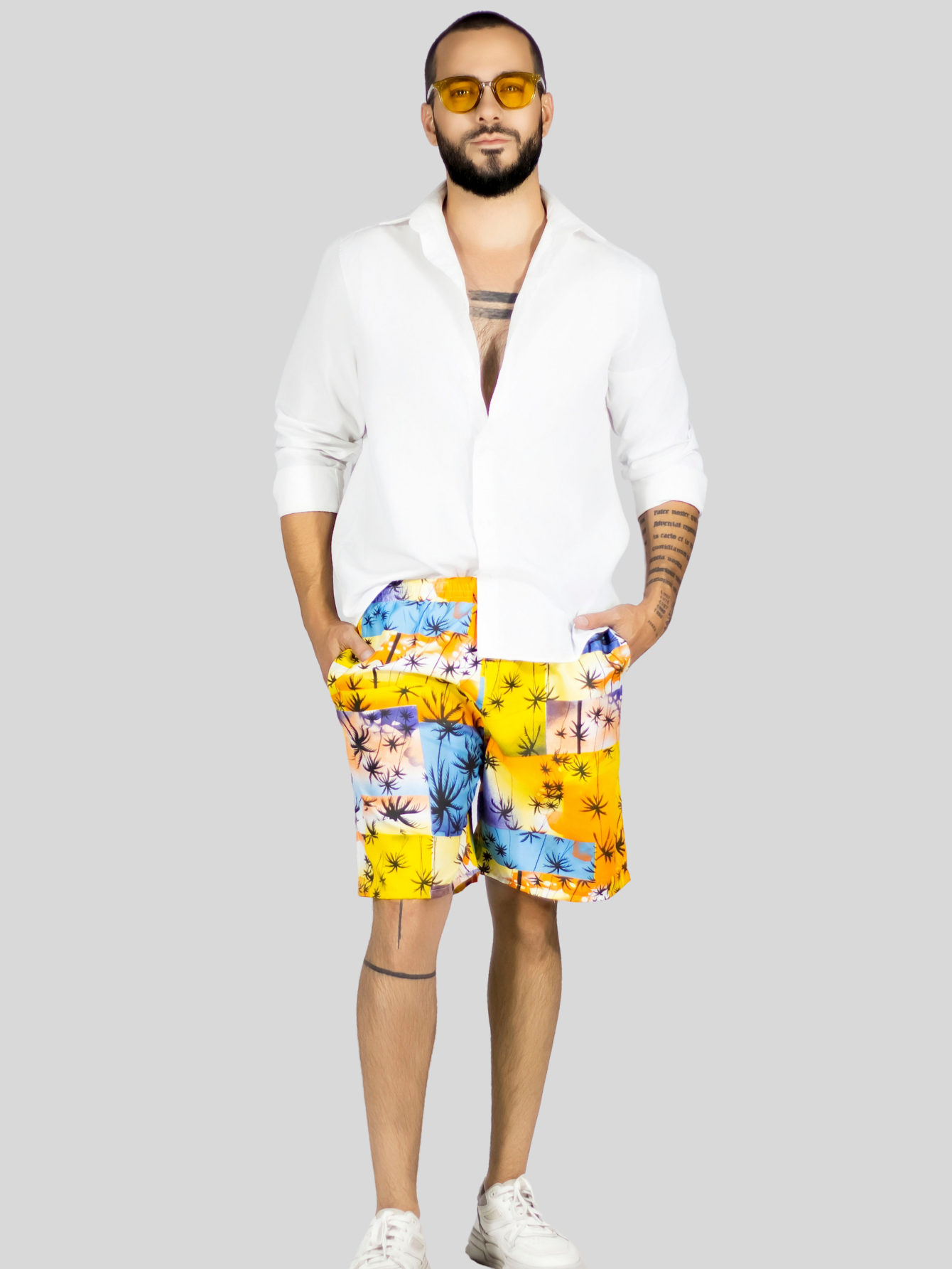 Foto 3 pulgar | Short Hombre Traje De Baño O Casual Sh-059 D1 Cintura Ajustable Y Bolsas