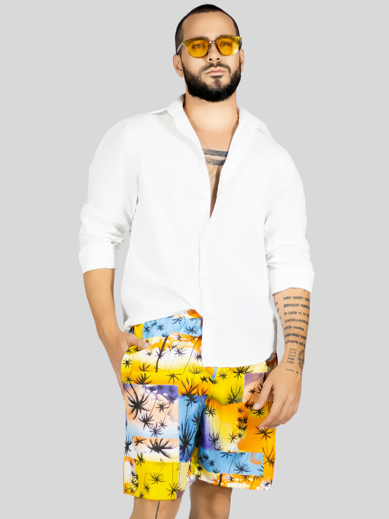 Foto 7 pulgar | Short Hombre Traje De Baño O Casual Sh-059 D1 Cintura Ajustable Y Bolsas