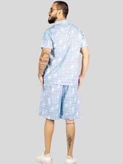 Foto 3 | Conjunto Hombre Verano Camisa Y Short A Juego Conj-076 Diseño 6 Alberca Playa Y Calor