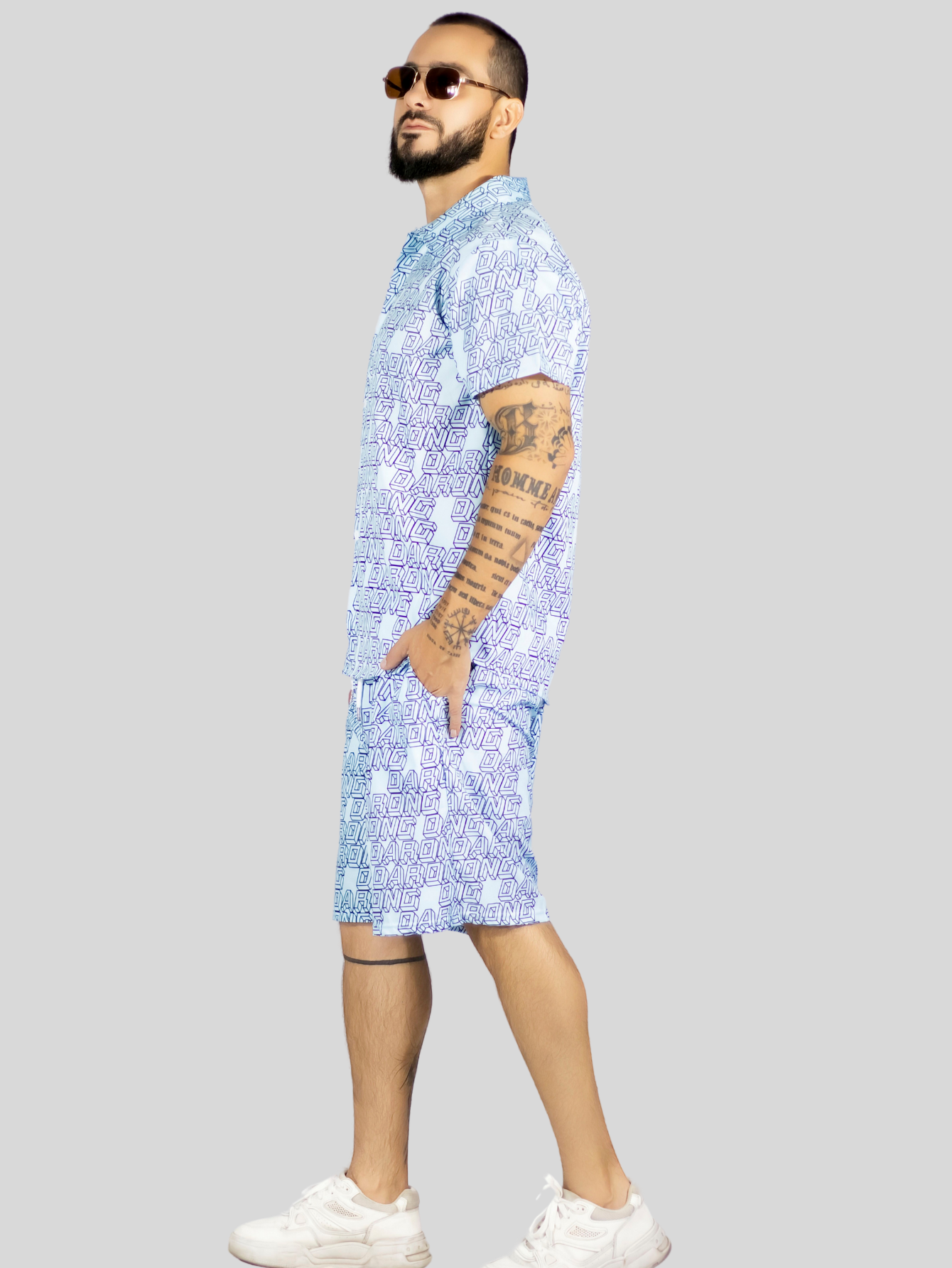 Foto 4 | Conjunto Hombre Verano Camisa Y Short A Juego Conj-076 Diseño 6 Alberca Playa Y Calor