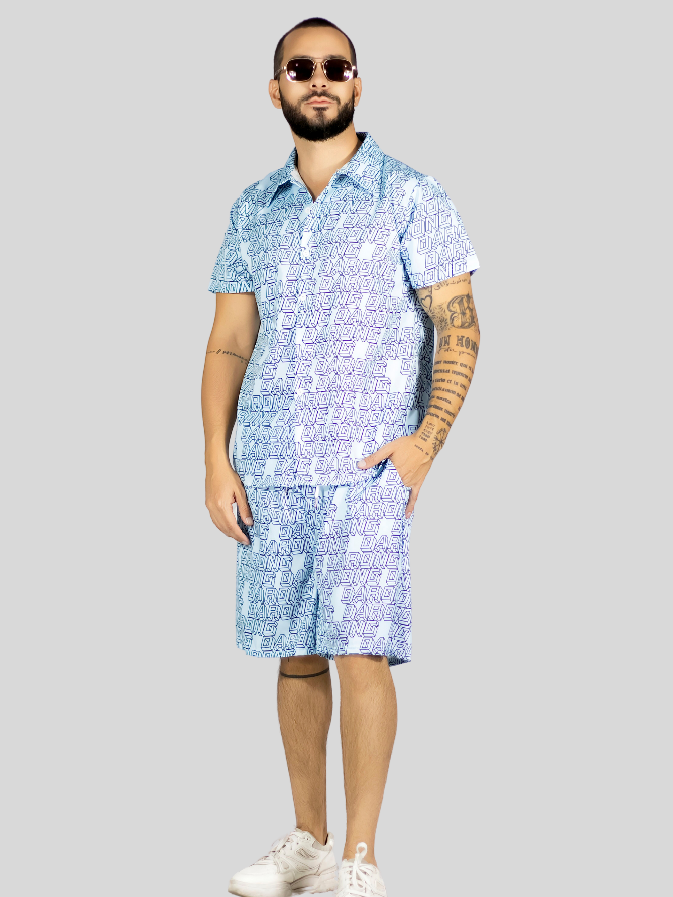 Foto 5 | Conjunto Hombre Verano Camisa Y Short A Juego Conj-076 Diseño 6 Alberca Playa Y Calor