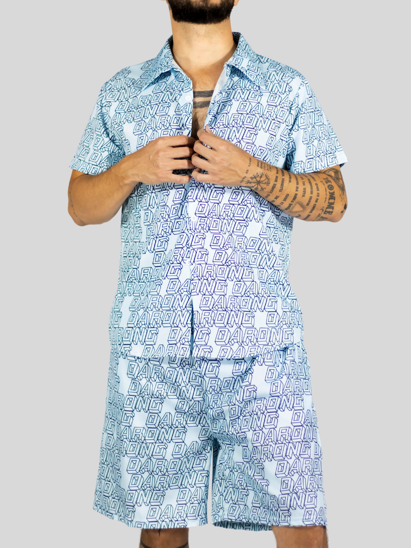 Foto 6 | Conjunto Hombre Verano Camisa Y Short A Juego Conj-076 Diseño 6 Alberca Playa Y Calor