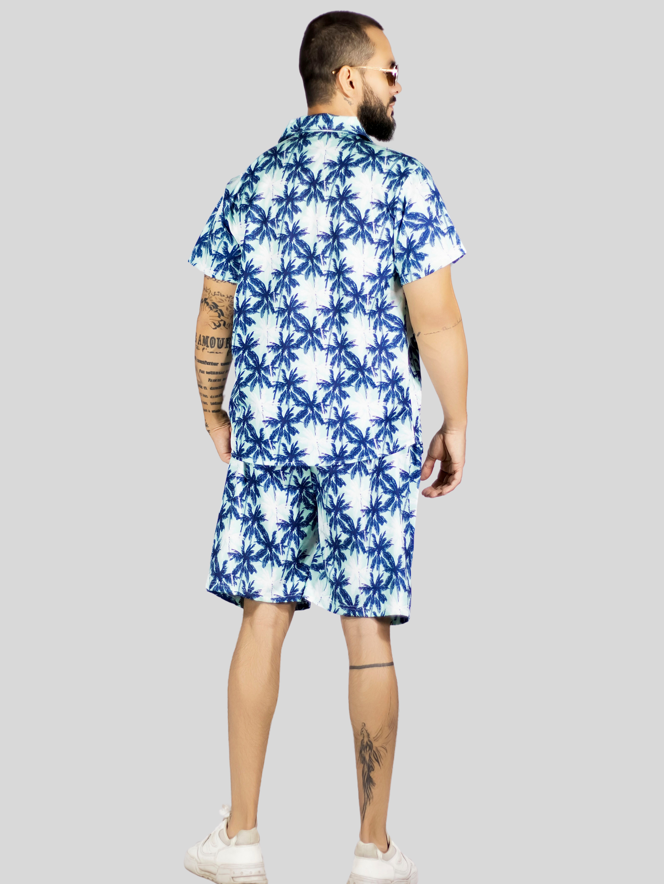 Foto 4 pulgar | Conjunto Hombre Verano Camisa Y Short A Juego Conj-076 Diseño 14 Alberca Playa Y Calor